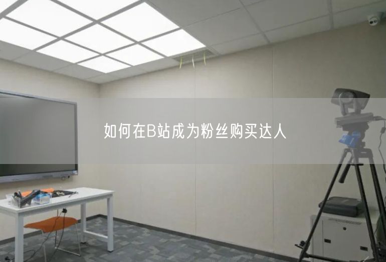 如何在B站成为粉丝购买达人