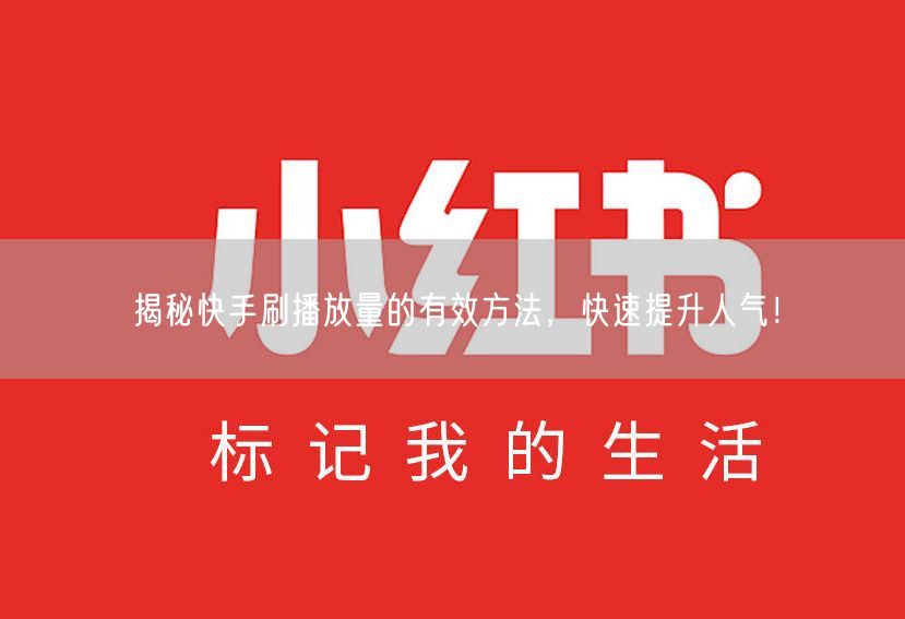 揭秘快手刷播放量的有效方法，快速提升人气！