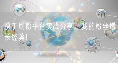 快手刷粉平台实战分享：我的粉丝增长经验！